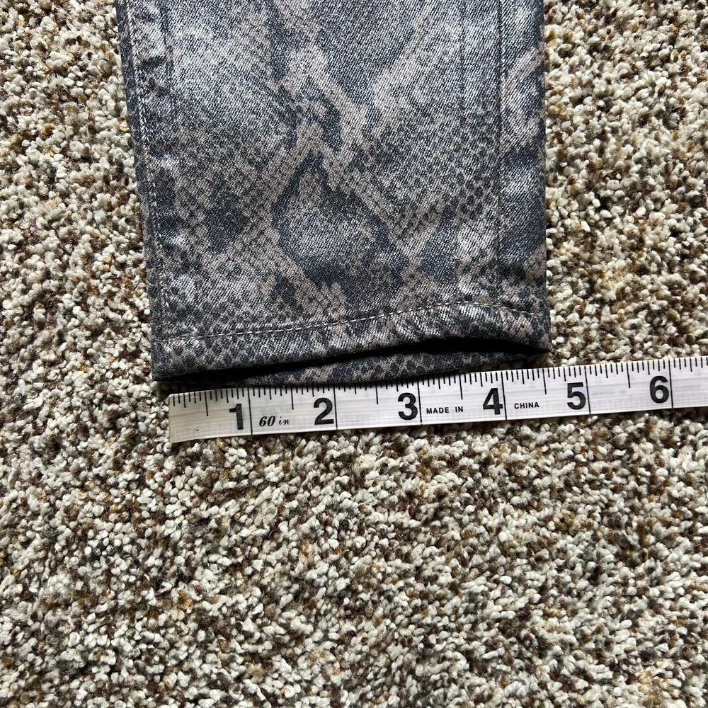 NWT J. Brand Hi Rise Crop Skinny Jeans Snake Print Brown Black Womens Size 25x26 - Picture 7 of 12